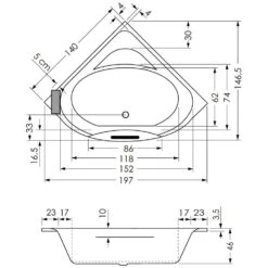Steinkamp -Steinkamp hersteller megabad sortiment badewannen architekt eckbadewannen 1118322