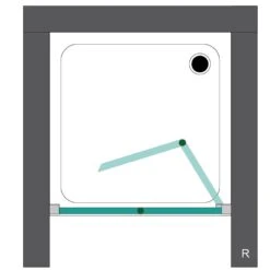 Steinkamp Living Drehfalttür In Nische 90 X 200 Cm Anschlag Rechts Inkl. Easypearl, Mittig Mattiert -Steinkamp hersteller megabad sortiment duschabtrennungen architekt drehfalttueren 6080014