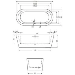 Steinkamp Living Freistehende Ovalbadewanne 180 X 80 Cm -Steinkamp hersteller megabad sortiment freistehende badewanne steinkamp 1151667