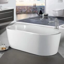 Steinkamp Loft Freistehende Ovalbadewanne 185 X 85 Cm Inkl. Viega Multiplex Trio