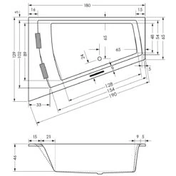 Steinkamp Life Eckbadewanne 180 X 130/65 Cm Mit Aquapunktur, Ecke Links -Steinkamp hersteller steinkamp badewannen mit whirlsystem life 3570701