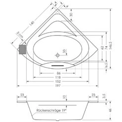 Steinkamp Life Eckbadewanne 140 X 140 Cm Mit Aquapunktur 4 Steinkamp Life Eckbadewanne 140 X 140 Cm Mit Aquapunktur -Steinkamp hersteller steinkamp badewannen mit whirlsystem life 3572465