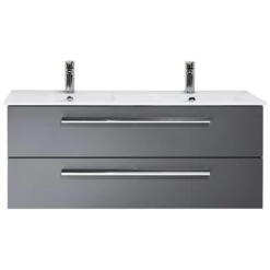 Steinkamp Life 2.0 Waschtischunterschrank 119 Cm Mit Pelipal Doppelwaschtisch