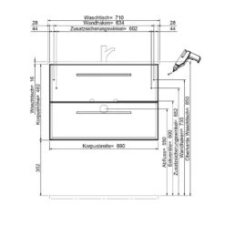 Steinkamp Life 2.0 Waschtischunterschrank 69 Cm Mit Pelipal Waschtisch -Steinkamp hersteller steinkamp badmoebel life 2 waschtischkombinationen 3567107