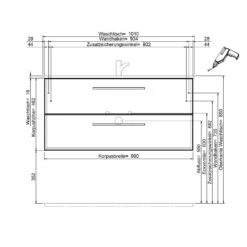 Steinkamp Life 2.0 Waschtischunterschrank 99 Cm Mit Pelipal Waschtisch -Steinkamp hersteller steinkamp badmoebel waschtisch mit unterschrank 3575249