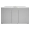 Steinkamp Joy 2.0 Spiegelschrank 120 Cm Mit 3 Türen Und LED-Aufsatzleuchte, Schweizer Norm