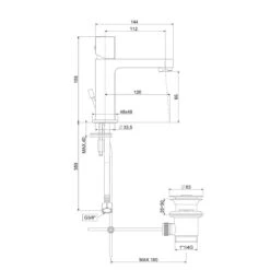 Steinkamp Life Waschtischarmatur Mit Ablaufgarnitur -Steinkamp steinkamp badarmaturen cubo waschtisch stienkamp waschtischarmatur 5327303