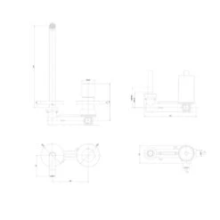 Steinkamp Living Waschtisch-Wandarmatur, Ausladung 24,8 Cm Inkl. Grundkörper -Steinkamp steinkamp badarmaturen light waschtisch unterputz waschtischarmatur 5327405