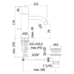 Steinkamp Living Waschtischarmatur, Mit Ablaufgarnitur -Steinkamp steinkamp badarmaturen light waschtisch waschtischarmatur mit 5327360
