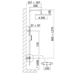 Steinkamp Living Duschsystem Ø 30 Cm -Steinkamp steinkamp badarmaturen shower column dusche duschsysteme 5346356