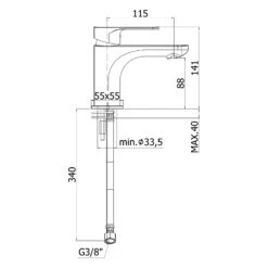 Steinkamp Joy Waschtischarmatur Mit Kaltstartfunktion, Ohne Ablaufgarnitur -Steinkamp steinkamp badarmaturen sly waschtisch waschtischarmatur ohne 5327426