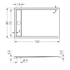 Steinkamp Living Duschwanne 120 X 80 Cm Mit Ablaufrinne, Superflach -Steinkamp steinkamp badewannen import life duschwanne mit 6446749