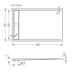 Steinkamp Living Duschwanne 140 X 90 Cm Mit Ablaufrinne, Superflach -Steinkamp steinkamp badewannen import life duschwanne mit 6446845