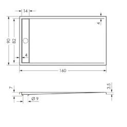 Steinkamp Living Duschwanne 160 X 90 Cm Mit Ablaufrinne, Superflach -Steinkamp steinkamp badewannen import life duschwanne mit 6446872