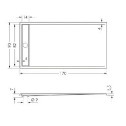 Steinkamp Living Duschwanne 170 X 90 Cm Mit Ablaufrinne, Superflach -Steinkamp steinkamp badewannen import life duschwanne mit 6446947