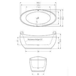 Steinkamp Life Freistehende Ovalbadewanne 180 X 85 Cm -Steinkamp steinkamp badewannen import life freistehend ovalbadewanne 6446971
