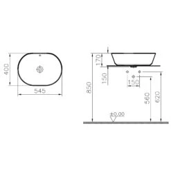 Steinkamp Value Aufsatzwaschtisch 54,5 X 40 Cm Ohne Überlauf -Steinkamp steinkamp badkeramik aufsatzwaschtische value 54 x 7079871