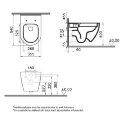 Steinkamp Living 2.0 Wand-WC Tiefspüler Inkl. WC-Sitz Slim Wrap Over Mit Absenkautomatik Und Quick Release -Steinkamp steinkamp badkeramik wcs living 2 wand 11652666