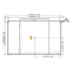 Steinkamp Joy 2.0 Spiegelschrank 110 Cm Mit 3 Türen Und LED-Aufsatzleuchte -Steinkamp steinkamp badmoebel joy 2 spiegelschraenke spiegelschrank 7957474