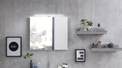 Steinkamp Joy 2.0 Spiegelschrank 80 Cm Mit 2 Türen Und LED-Aufsatzleuchte -Steinkamp steinkamp badmoebel joy 2 spiegelschraenke spiegelschrank 7957510