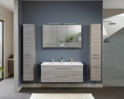 Steinkamp Joy 2.0 Spiegelschrank 120 Cm Mit 3 Türen Und LED-Aufsatzleuchte -Steinkamp steinkamp badmoebel joy 2 spiegelschraenke spiegelschrank 9087692