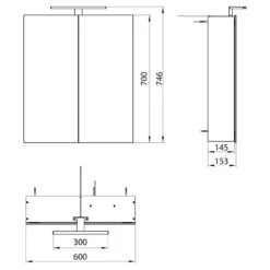 Steinkamp Joy Spiegelschrank 60 Cm Mit LED Aufsatzleuchte -Steinkamp steinkamp badmoebel joy 2 spiegelschrank 60 4843871
