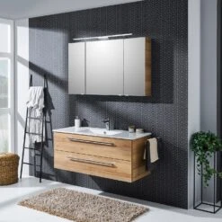 Steinkamp Life 2.0 Badmöbel Set 121 Cm Mit LED-Spiegelschrank -Steinkamp steinkamp badmoebel life 2 moebelsets waschtischkombination 8357869