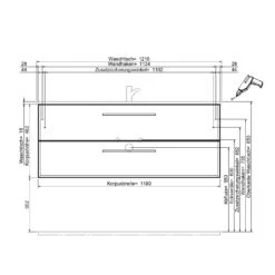 Steinkamp Life 2.0 Badmöbel Set 121 Cm Mit LED-Spiegelschrank -Steinkamp steinkamp badmoebel life 2 moebelsets waschtischkombination 8357887