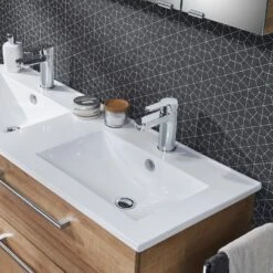 Steinkamp Life 2.0 Badmöbel Set 121 Cm Mit LED-Spiegelschrank, Doppelwaschtisch -Steinkamp steinkamp badmoebel life 2 moebelsets waschtischkombination 8357977