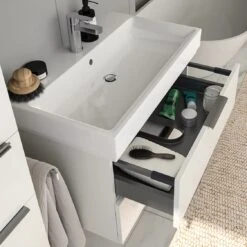 Steinkamp Living 2.0 / GROHE Cube Waschtisch 80 Cm Mit Unterschrank 77 Cm Inkl. Raumsparsiphon 3 Steinkamp Living 2.0 / GROHE Cube Waschtisch 80 Cm Mit Unterschrank 77 Cm Inkl. Raumsparsiphon -Steinkamp steinkamp badmoebel living 2 grohe waschtisch 5165687