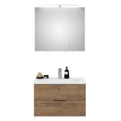 Steinkamp Living 2.0 / GROHE Essence Badmöbel Set 80 Cm Mit Spiegelschrank