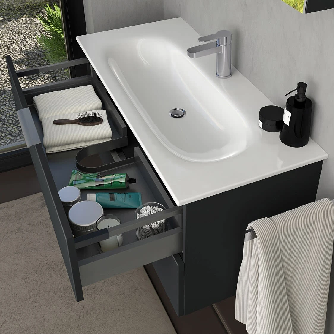 Steinkamp Living 2.0 / GROHE Essence Badmöbel Set 100 cm mit Spiegelschrank Steinkamp Living 2.0 / GROHE Essence Badmöbel Set 100 Cm Mit Spiegelschrank -Steinkamp steinkamp badmoebel living 2 moebelsets mit 8485420