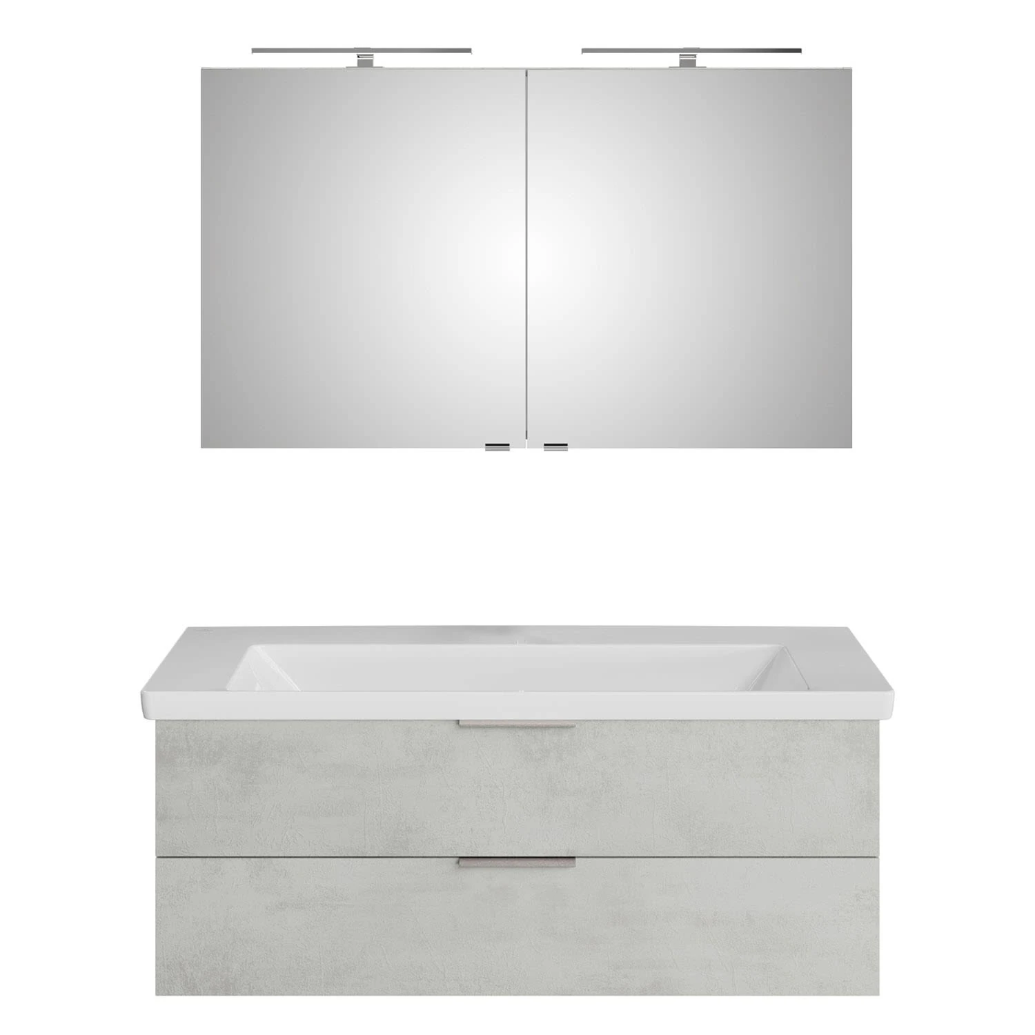 Steinkamp Living 2.0 / Villeroy & Boch Subway 3.0 Badmöbel Set 130 cm mit Spiegelschrank, 2 Drehtüren Steinkamp Living 2.0 / Villeroy & Boch Subway 3.0 Badmöbel Set 130 Cm Mit Spiegelschrank, 2 Drehtüren -Steinkamp steinkamp badmoebel living 2 sets mit 12395317