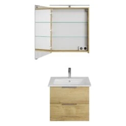 Steinkamp Living 2.0 / Villeroy & Boch Venticello CeramicPlus Badmöbel Set 60 Cm Mit Spiegelschrank -Steinkamp steinkamp badmoebel living 2 sets mit 12465049