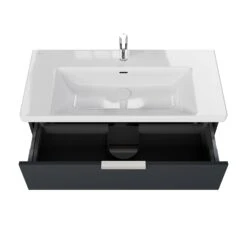 Steinkamp Living 2.0 / Villeroy & Boch Subway 3.0 Badmöbel Set 100 Cm Mit Spiegelschrank -Steinkamp steinkamp badmoebel living 2 sets mit 12465220