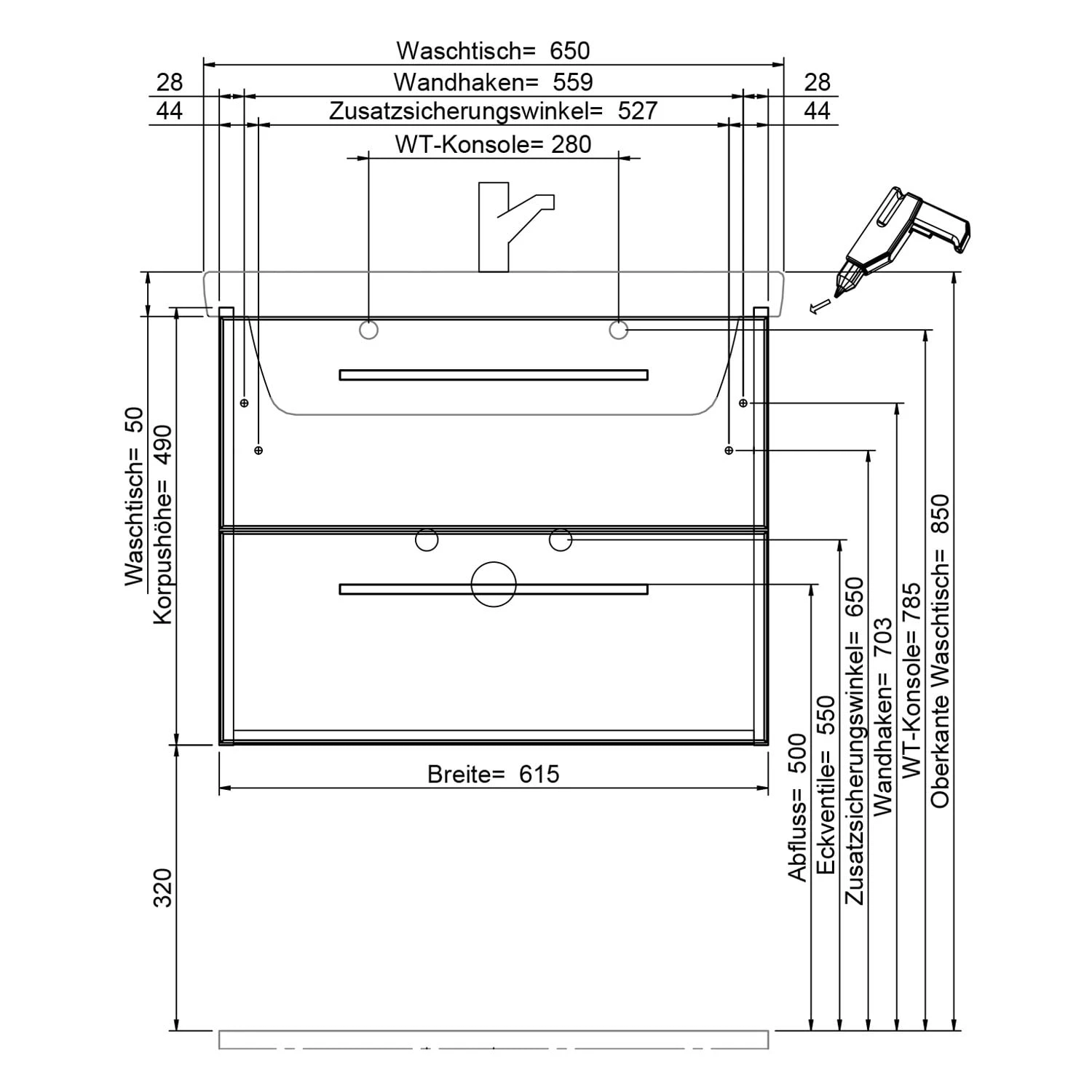 Steinkamp Living 2.0 / Villeroy & Boch Subway 3.0 Badmöbel Set 65 cm mit Spiegelschrank Steinkamp Living 2.0 / Villeroy & Boch Subway 3.0 Badmöbel Set 65 Cm Mit Spiegelschrank -Steinkamp steinkamp badmoebel living 2 sets mit 12465365