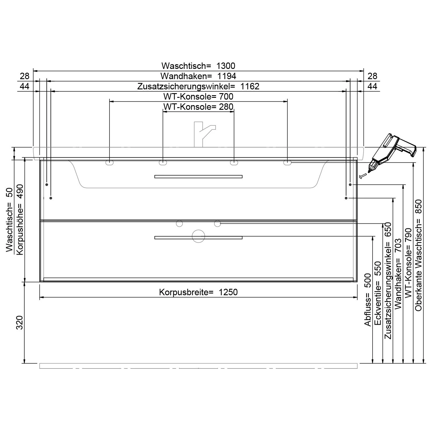 Steinkamp Living 2.0 / Villeroy & Boch Subway 3.0 Badmöbel Set 130 cm mit Spiegelschrank, 2 Drehtüren Steinkamp Living 2.0 / Villeroy & Boch Subway 3.0 Badmöbel Set 130 Cm Mit Spiegelschrank, 2 Drehtüren -Steinkamp steinkamp badmoebel living 2 sets mit 12465388