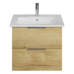 Steinkamp Living 2.0 Waschtischunterschrank 55 Cm Mit Villeroy & Boch Venticello Waschtisch 60 Cm CeramicPlus Mit Überlauf