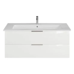 Steinkamp Living 2.0 Waschtischunterschrank 115 Cm Mit Villeroy & Boch Venticello Waschtisch 120 Cm CeramicPlus Mit Überlauf Und 1 Hahnloch