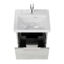 Steinkamp Living 2.0 Waschtischunterschrank 45 Cm Mit Villeroy & Boch Subway 3.0 Waschtisch 50 Cm Mit Überlauf -Steinkamp steinkamp badmoebel living 2 villeroy boch 12325764