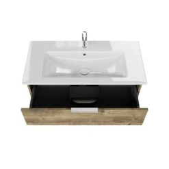 Steinkamp Living 2.0 Waschtischunterschrank 95 Cm Mit Villeroy & Boch Venticello Waschtisch 100 Cm CeramicPlus Mit Überlauf Und 1 Hahnloch -Steinkamp steinkamp badmoebel living 2 villeroy boch 12325882