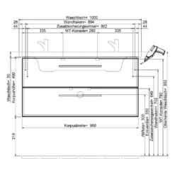 Steinkamp Living 2.0 Waschtischunterschrank 95 Cm Mit Villeroy & Boch Venticello Waschtisch 100 Cm Mit Überlauf Und 2 Hahnlöchern 4 Steinkamp Living 2.0 Waschtischunterschrank 95 Cm Mit Villeroy & Boch Venticello Waschtisch 100 Cm Mit Überlauf Und 2 Hahnlöchern -Steinkamp steinkamp badmoebel living 2 villeroy boch 12326802