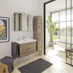 Steinkamp Living 2.0 Waschtischunterschrank 75 Cm Mit Villeroy & Boch Subway 3.0 Waschtisch 80 Cm Mit Überlauf -Steinkamp steinkamp badmoebel living 2 villeroy boch 12330622