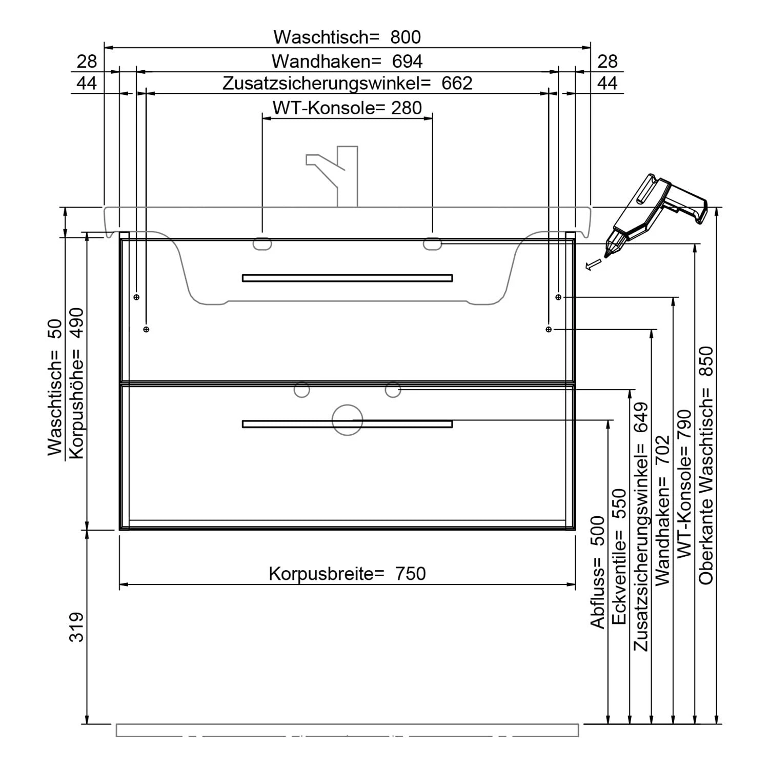Steinkamp Living 2.0 Waschtischunterschrank 75 cm für Villeroy & Boch Subway 3.0 Waschtisch 80 cm Steinkamp Living 2.0 Waschtischunterschrank 75 Cm Für Villeroy & Boch Subway 3.0 Waschtisch 80 Cm -Steinkamp steinkamp badmoebel living 2 waschtischunterschraenke waschtischunterschrank 12322604
