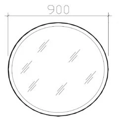 Steinkamp Value Funktionsspiegel Ø 90 Cm Mit LED-Beleuchtung -Steinkamp steinkamp badmoebel value spiegel und spiegelschraenke 10158776