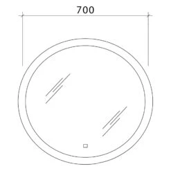 Steinkamp Value Funktionsspiegel Ø 70 Cm Mit LED-Beleuchtung -Steinkamp steinkamp badmoebel value spiegel und spiegelschraenke 10159424