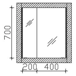 Steinkamp Value Einbauspiegelschrank 60 Cm Mit 2 Türen Und LED-Beleuchtung -Steinkamp steinkamp badmoebel value spiegel und spiegelschraenke 6844670
