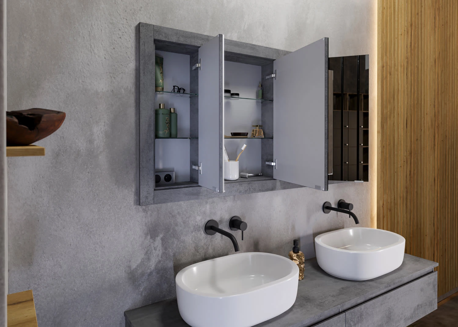 Steinkamp Value Einbauspiegelschrank 135 cm mit 3 Türen und LED-Beleuchtung Steinkamp Value Einbauspiegelschrank 135 Cm Mit 3 Türen Und LED-Beleuchtung -Steinkamp steinkamp badmoebel value spiegel und spiegelschraenke 9255629