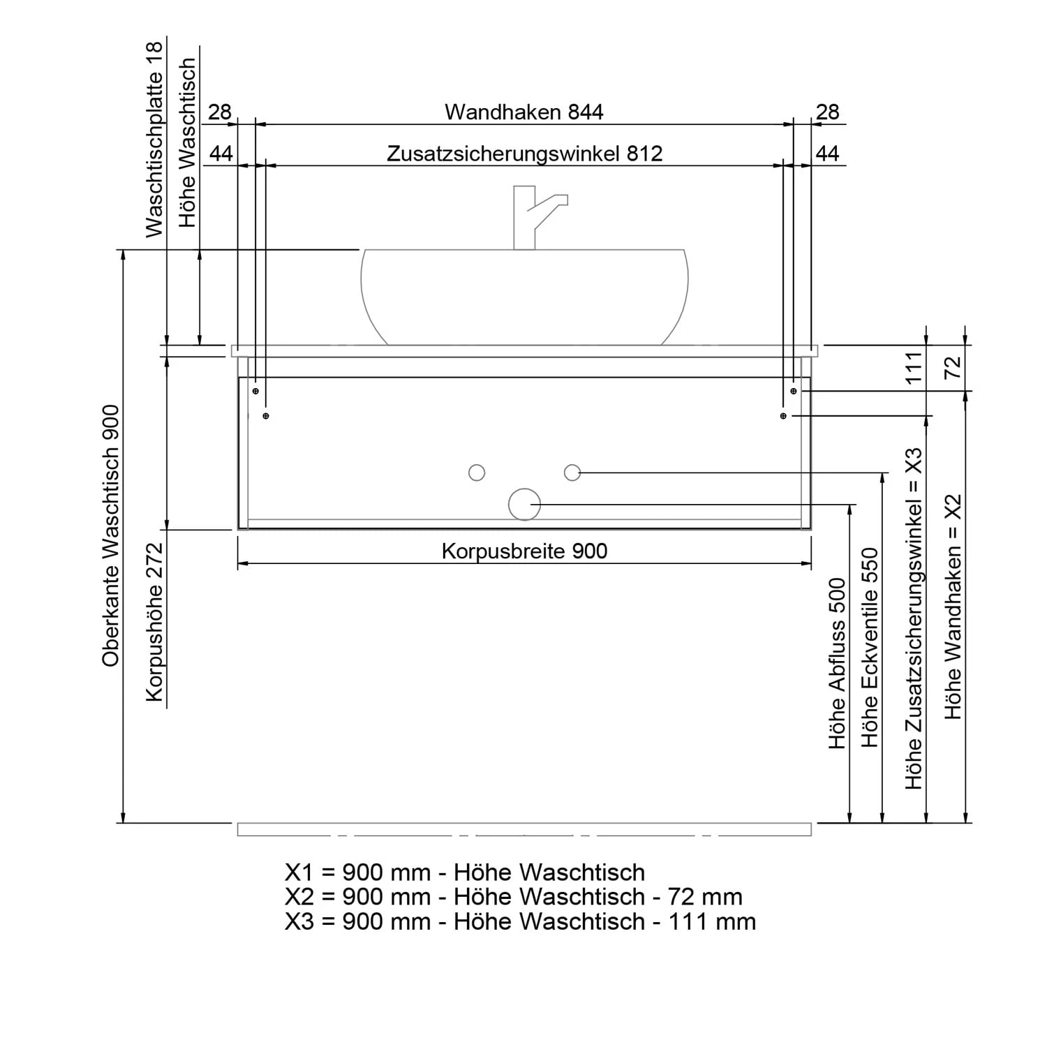 Steinkamp Value Waschtischkonsole 91 cm mit 1 Auszug Steinkamp Value Waschtischkonsole 91 Cm Mit 1 Auszug -Steinkamp steinkamp badmoebel value waschtischkonsolen 91 cm 6854903