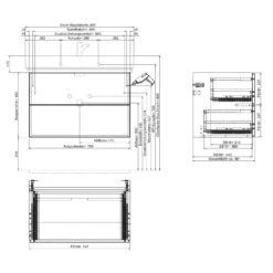 Steinkamp Living 2.0 Waschtischunterschrank 75 Cm Für GROHE Cube Waschtisch 80 Cm -Steinkamp steinkamp badmoebel waschtischunterschraenke living 2 waschtischunterschrank 4230358
